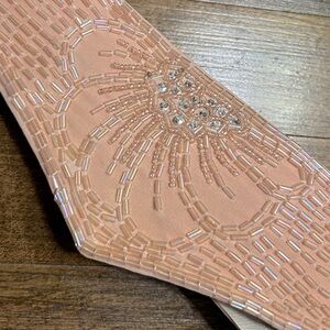 Beaded Blush Pink Women's Decorative Belt